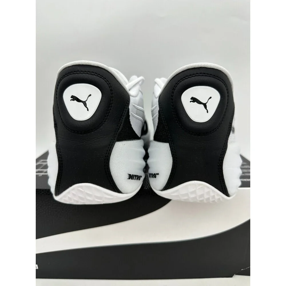 Puma All Pro Nitro Men's Size 13 White Black Basketball Athletic Shoes 379081 06